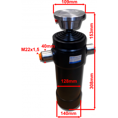 Zestaw Hydrauliczny WYWROTU NA TYŁ 4,6 m 1432 mm 12T KIPRA 12V